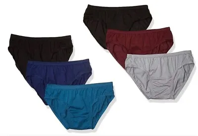 Men's HANES 3 OR 6 Bikini Briefs Solid No Fly Premium Cotton Underwear • $22.99