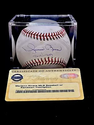 RARE Mariano Rivera  Sandman  Signed Inscribed Baseball Yankees HOF Steiner COA • $349.95