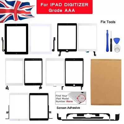 £10.99 • Buy For IPad 2/3/4/5/6/7/8/9 Mini Air 1 2 Digitizer Touch Screen Replacement OEM IC