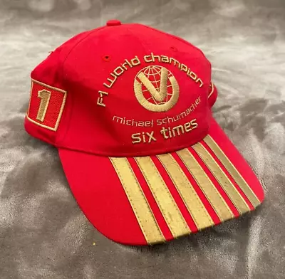 Michael Schumacher - F1 World Champion 6-times Ferrari Formula 1 Hat Cap Vintage • $19.99