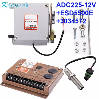 ADC225-12V 12V Actuator ADC225-12 +Speed Controller ESD5500E +Pickup 3034572 • $209.99