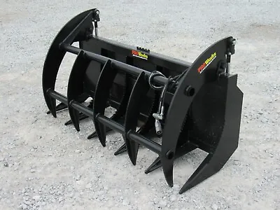 72  Brush Root Rake Clam Grapple Attachment Fits Skid Steer Tractor Quick Attach • $1999.99