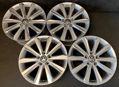 $649 • Buy (4) VW Volkswagen Golf  Wheels Rims + Caps 17  Hol.69944 EOS GTI Jetta Passat