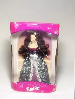 1996 Mattel Special Edition Winter Fantasy Barbie Doll Brunette – 17666 - NIB • $15
