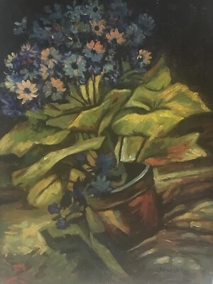 $20000 • Buy Vase Of Mums By Vincent Van Gogh Signed Painting Oil On Canvas