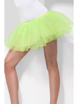 Tutu Underskirt Neon Green One Size 80s Party Fancy Dress Costume Accessory • $18.95