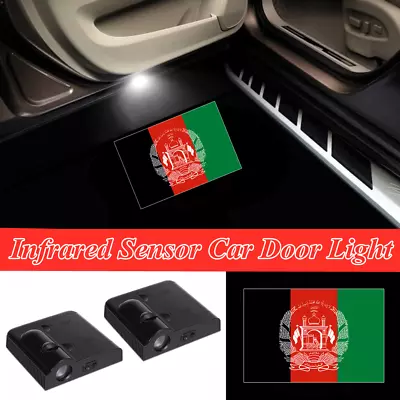 $21.84 • Buy 2x LED Car Door 3D Afghanistan Flag Logo Welcome Laser Projector Shadow Lights