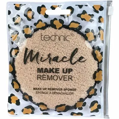 Technic Miracle Makeup Remover Eraser Cloth Sponge Soft Reusable Cleansing Pad • £3.39