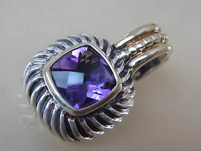 David Yurman 14k Gold ss Albion Amethyst Enhancer • $349.99