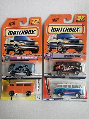  Volkswagen VW Transporter Bus Lot Of 4 Matchbox 1/64  HTF • $19.99