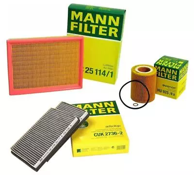 NEW Mann Oil Air Carbon 2 Cabin Filter Kit For BMW E39 5-Series 2.5 2.8  3.0 L6 • $78.95