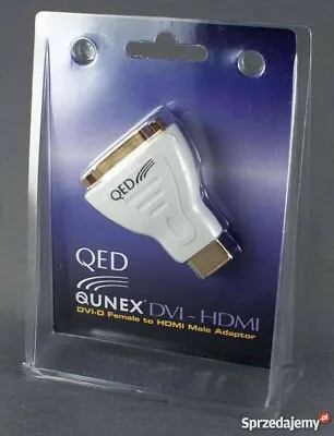 New Genuine QED QUNEX DVI - HDMI Adaptor • £19.99