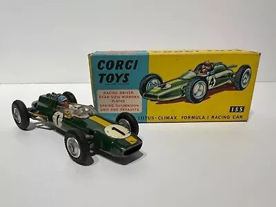 Corgi Toys 155 Lotus Climax F1 Racing Car. Boxed Original. • £29.95