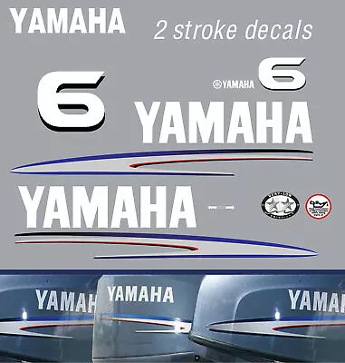 YAMAHA 6hp 2 Stroke Outboard Decals • $27.10