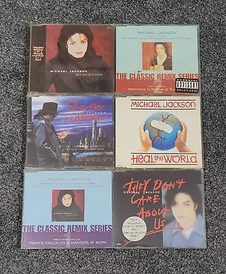 Bundle Of Michael Jackson Cd Single's ~ Used ~ Royal Mail Signed Delivery • £17.95