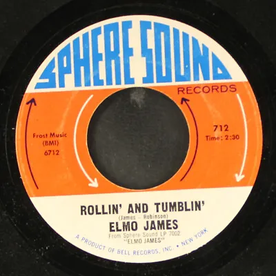 ELMO JAMES: Dust My Broom / Rollin' And Tumblin' SPHERE SOUND 7  Single 45 RPM • $65