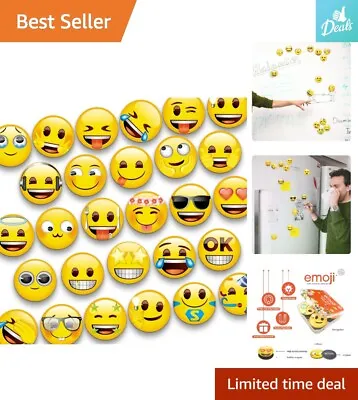 Emoji Magnets For Refrigerator - Whiteboard And Locker Decor - Kitchen Magnets • $15.34