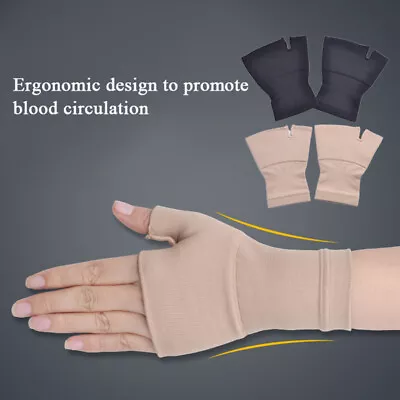 Wrist Brace Compression Hand Support Gloves Arthritis Carpal Tunnel Pain Relief☆ • $3.29