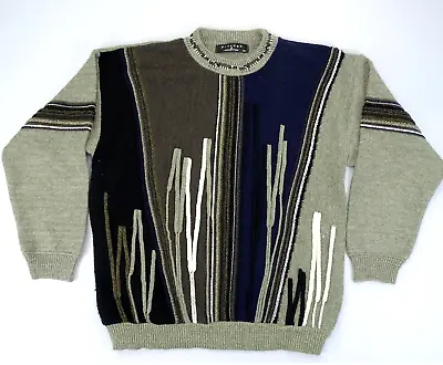 Vintage Protege Collection 3D Knit Sweater Mens XL Biggie COOGI Cosby Style 90s • $58.23