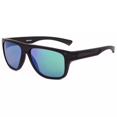 Oakley OO9199-06 Breadbox Matte Black Ink Jade Iridium Mens Sunglasses • $71.18