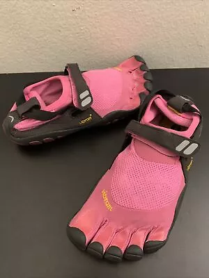 Vibram Fivefingers TrekSport  Pink Black Barefoot Running W4438 EU40 8.5/9 MINT • $67
