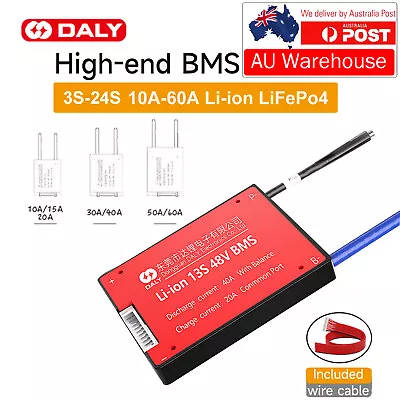 Daly BMS 3S-16S 10A-60A Li-ion LiFePo4 Battery Protection Board W/Balance • $43.90