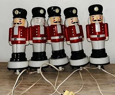 Set Of 5 Vintage 1995 Empire Ind Blow Mold Nutcracker Vtg Nutcrackers 10” • $74.99