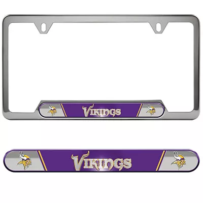 Minnesota Vikings Premium Stainless License Plate Frame • $16.73