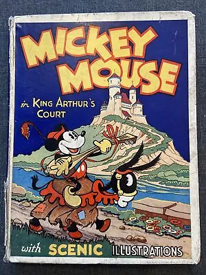 Mickey Mouse In King Arthur’s Court 1st 1934 Rare Pop Up Book Disney • $126.28