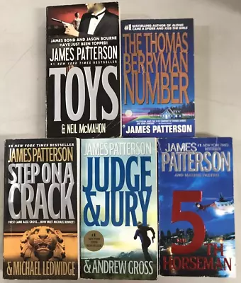 James Patterson The Thomas Berryman Number Toys Judge And Jury Fifth Horsman  X5 • $14.99