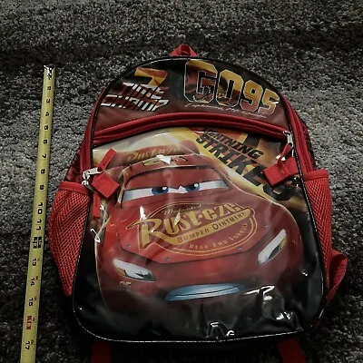 Disney Pixar Cars 3 School Backpack Bag Rusteze RED BLACK Lightning McQueen 95 • $15