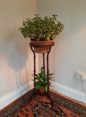 £125 • Buy Vintage Antique Two Tier Victorian Plant Stand /Jardiniere/ Lamp Stand