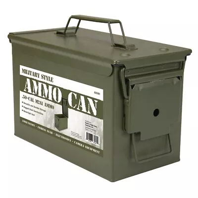NEW Metal 0.50 Caliber Ammo Can Military 50CAL METAL AMMO CAN BOX • $19.99