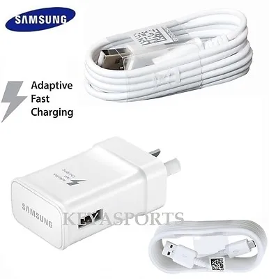 NEW GENUINE SAMSUNG 2AMP 9V ADAPTIVE FAST AC Wall Charger S7 S6 Edge + Note 5 4 • $8.95