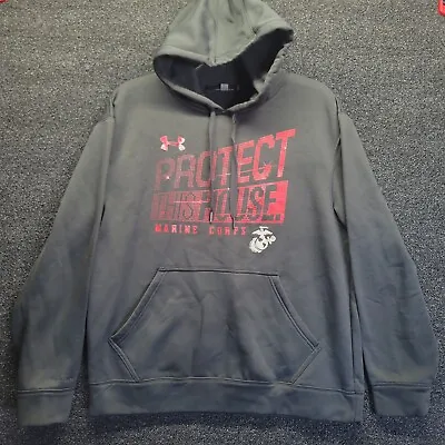 Under Armour Marine Corps Men's Sz Small Protect This House Pullover Hoodie • $22.40