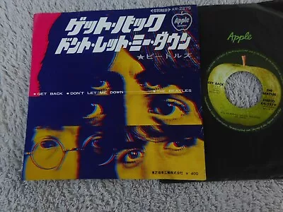 The Beatles  - Get Back/Don't Let... -  Japanese Picture Sleeve PS 7  • $12.99