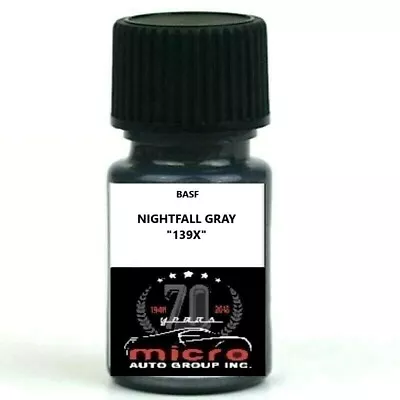 $14.88 • Buy General Motors Nightfall Gray 139X Touch Up Paint With Brush 2 Oz SHIPS TODAY