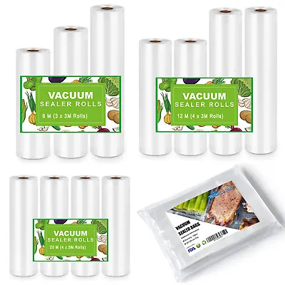 £10.07 • Buy Vacuum Sealer Food  Saver Embossed VAC Bags Sous Vide For Food Storage BPA Free