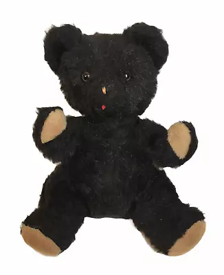 RARE Vintage Eden Toys Baby Black Teddy Bear Haiti Stuffed Animal Plush 14   • $99