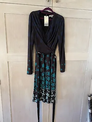 BNWT ISSA Fixed Wrap Dress Kate Middleton Enagement Dress But Star Print Size 16 • £24.99