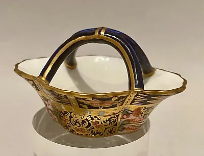 RARE Royal Crown Derby Miniature  Toy Basket 6299 - Derby Witches  Date 1913 • $60