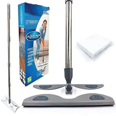 Static Cleaning Mop Sweeper Wet Or Dry Wipes Laminate Wood Tile Floor Cleaner • £8.99