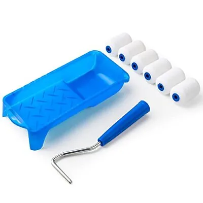 Mister Rui Foam Paint Roller 2 Inch Mini Paint Roller Kit 8 Pcs Touch Up Small P • $16.58