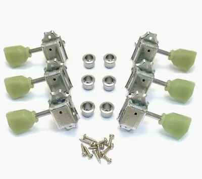 WJ-44-3C Wilkinson 3x3 Chrome Vintage Tuners For Les Paul SG Gibson Epiphone • $39