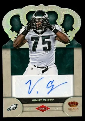 Vinny Curry #92 Signed Auto 2012 Panini Crown Royale Rookie Card 112/149 • $14.99