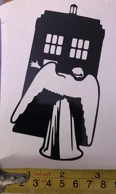 £2.15 • Buy Car Window Decal, Dr Who Angel Has The Tardis Vinyl Sticker, Laptop, Wall, Door