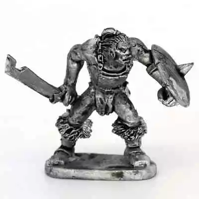 Half Orc Poised To Strike 28mm Unpainted Metal Wargames • £2.42