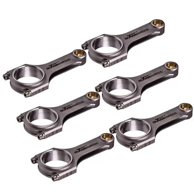 6pcs 4340 Forged Connecting Rods For BMW 328i 528i E36 E46 M52B28 Pleuel Bielle • $553.45