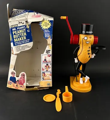 Vintage 1995 Planters Mr. Peanut Butter Maker Broadway Toys 12  Size With Box • $39.99