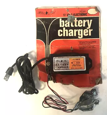 Vintage NOS Blue Fox 12V Battery Charger #405 Car Auto Some Shelf Wear Hong Kong • $12.99